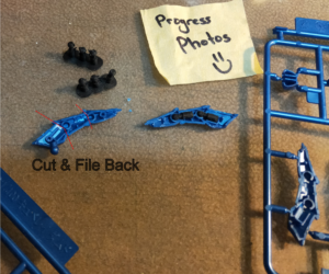 bandai mg qubeley - customization - adding articulation with custom designed 3d printed parts