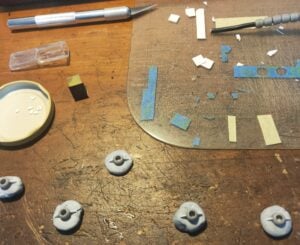 bandai mg qubeley - customization - 3d printed parts for tails with scratch built details