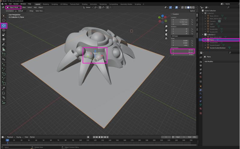 resize-and-move-plane-in-blender